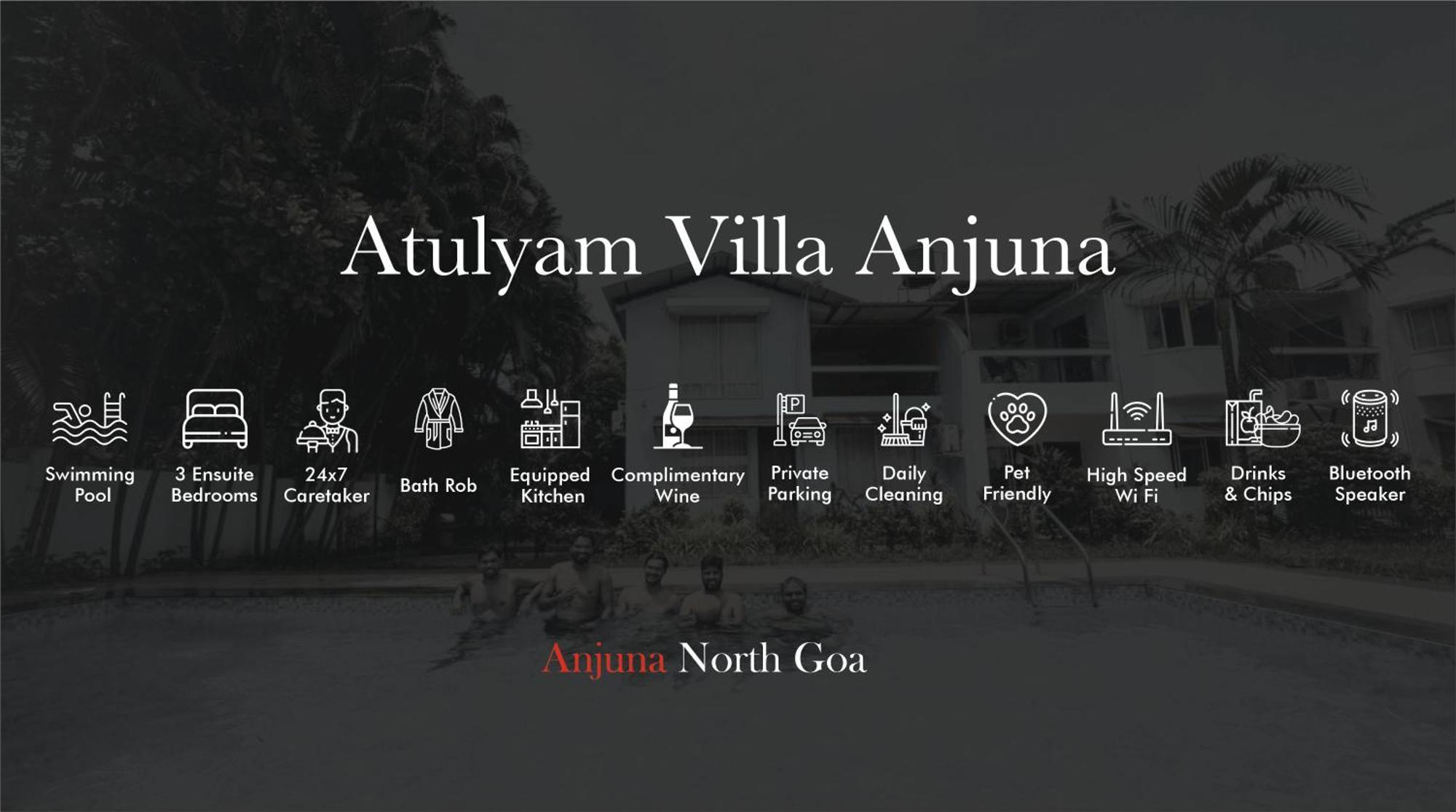 Atulyam Villa- أنجونا المظهر الخارجي الصورة